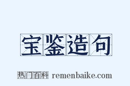 宝鉴造句是什么意思的图片